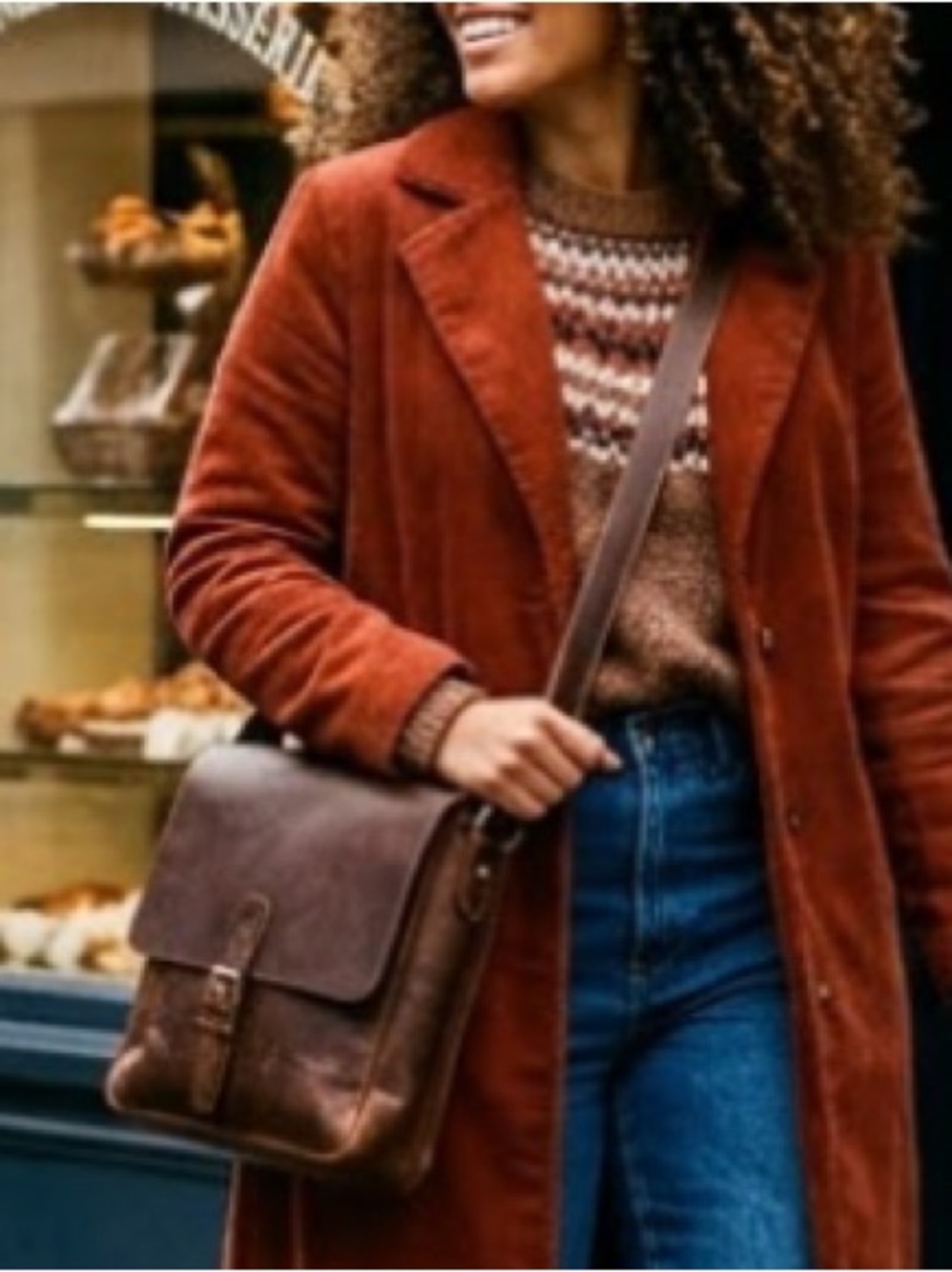 Fossil Brown Leather Shoulder Bag